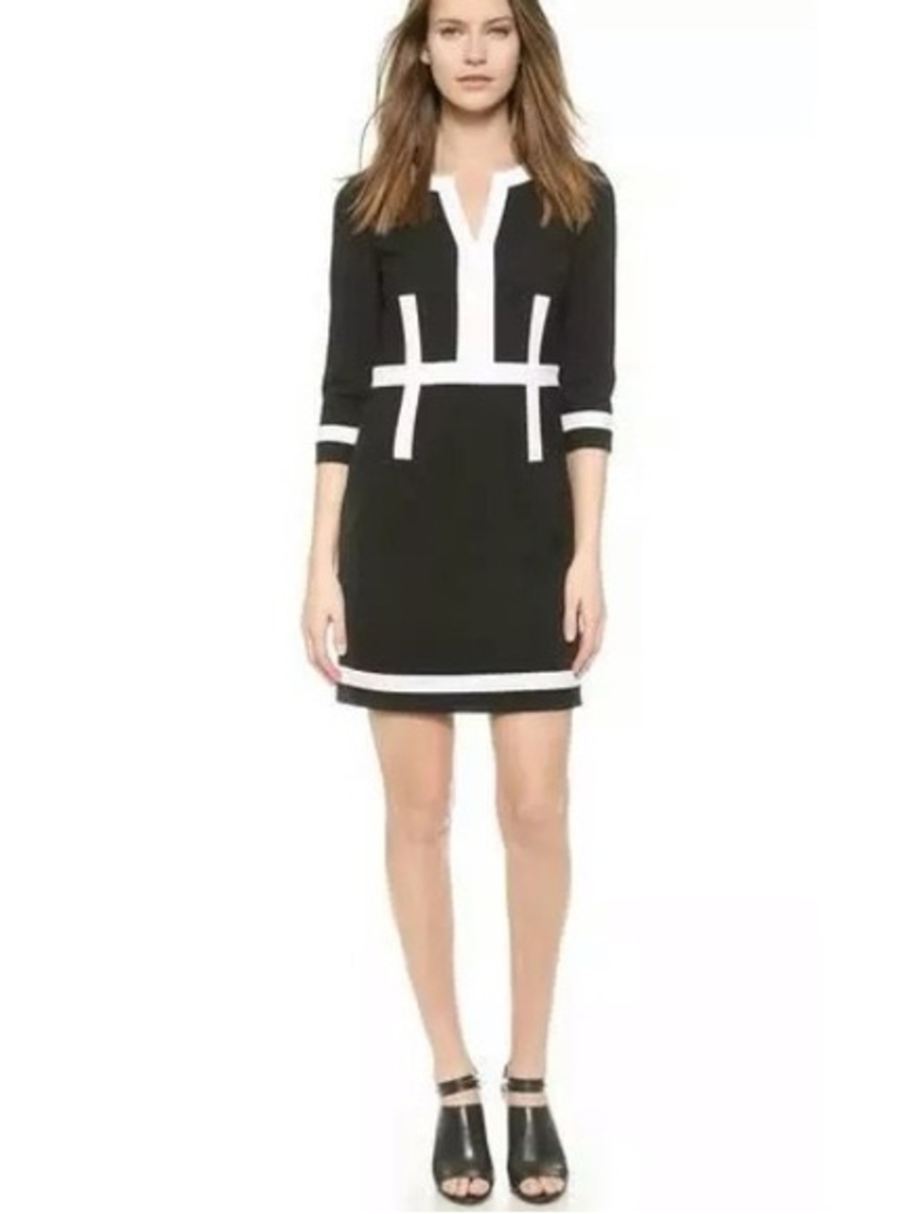 Diane Von Furstenberg Petra Color block Dress - Sz 6